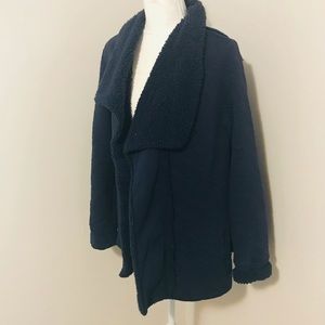 LL Bean Sherpa Trimmed Quilted Jacket